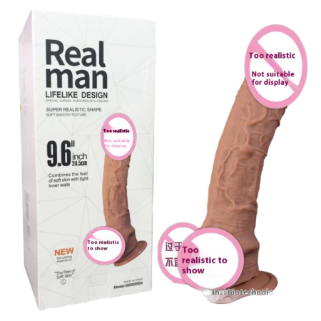 High Simulation Realistic Silicone Dildo - Premium Female Masturbation Device - Soft Skin-Safe Big Penis Sex Toy for Women & Couples - BQ Model 008 India